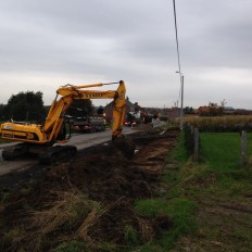 Aanleggen fietspaden Watouseweg Poperinge