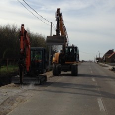 Aanleggen fietspaden Watouseweg Poperinge