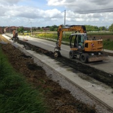 Aanleggen fietspaden Watouseweg Poperinge