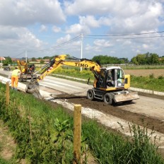 Aanleggen fietspaden Watouseweg Poperinge