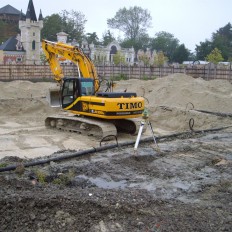 Aanleggen inkomzone Plopsaland De Panne