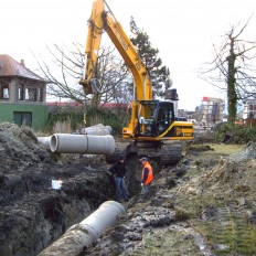 Aanleggen inkomzone Plopsaland De Panne