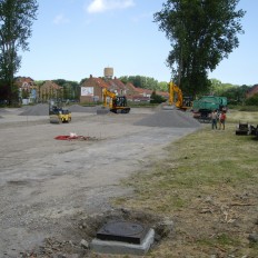 Aanleggen parkings Plopsaland De Panne