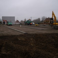 Aanleggen parkings trimpad/voetbalveld Proven