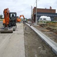 Aanleggen riolering Abelestationplein Poperinge