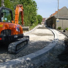 Aanleggen riolering Gildestraat Loker