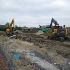 Aanleggen verkaveling Bruggestraat site Vermaut Hooglede