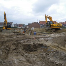 Aanleggen verkaveling Zuidstraat Lombardsijde