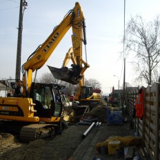 Rioleringswerken Kerkhofstraat Woesten