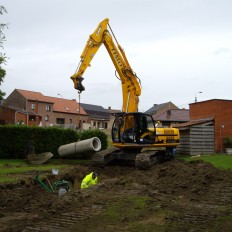 Rioleringswerken Kapellestraat Sint Jan Ter Biezen