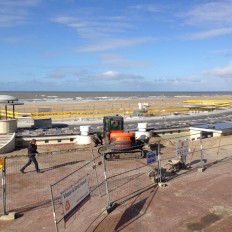 Verhardingswerken openluchtzwembad Oostduinkerke