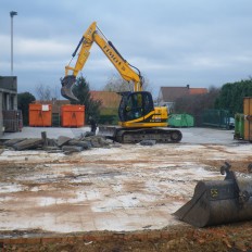 Aanleggen containerpark Nieuwkerke