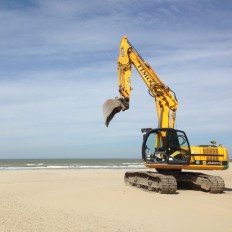 Verhardingswerken openluchtzwembad Oostduinkerke