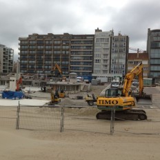 Verhardingswerken openluchtzwembad Oostduinkerke