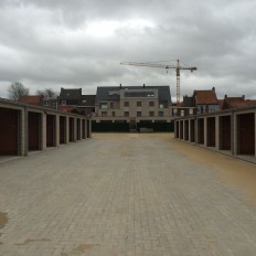 Aanleggen parkings en inrit garages Bruggestraat Poperinge