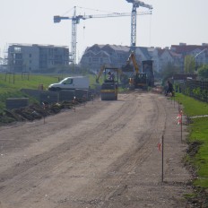 Aanleggen dienstweg Havengeul Nieuwpoort