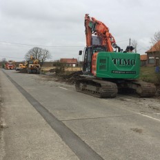 Aanleggen van fietspaden Douvieweg te Poperinge