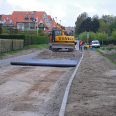 Aanleggen dienstweg Havengeul Nieuwpoort