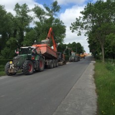 Aanleggen van fietspaden Douvieweg te Poperinge