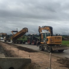 Aanleggen van fietspaden Douvieweg te Poperinge