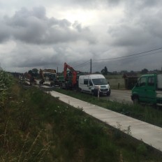 Aanleggen van fietspaden Douvieweg te Poperinge