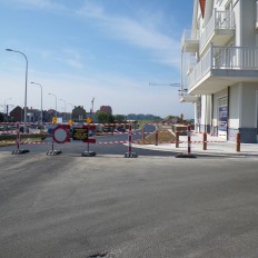 Aanleggen dienstweg Havengeul Nieuwpoort