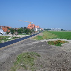 Aanleggen dienstweg Havengeul Nieuwpoort