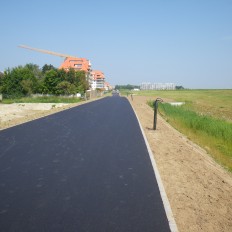 Aanleggen dienstweg Havengeul Nieuwpoort