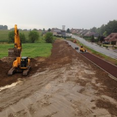 Aanleggen dienstweg Hipshoekbeek Poperinge